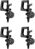 Rain Bird RS4PKSX Drip Irrigation 10-32 Threaded C Frame Rotary Sprinkler, 360° Full Circle Pattern, 0-13' Spray Distance, 4-Pack