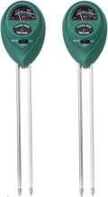 3-in-1 Soil Tester for Plants - Moisture, pH, Light Meter | Professional Soil Test Kit for Indoor/Outdoor Plants, Garden, Lawn, Farm (2 Packs)