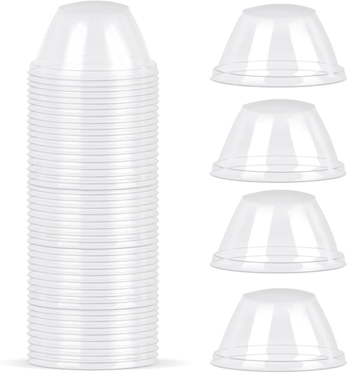 50Pcs Grow Domes 4cm/1.57in Inner Diameter, Transparent Replacement Pod Grow Domes Cap, Humidity Domes Cover Lid, Domes Cap for Grow Basket, Greenhouse, Hydroponic Growing (50)
