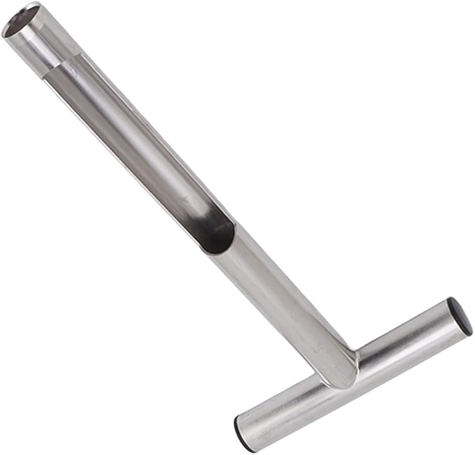 Soil Sampling Probe, 12/21in T Handle Soil Sampling Tool, Stainless Steel Soil Test Kit for Garden and Lawn Care (12 Inch)