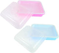 Vegetable Seedling Starter Trays with Lids, Cell Starter and Germination Trays Set for Indoor Gardening, Humidity Dome Covered Blue and Pink Nursery Pots for Plant Growth