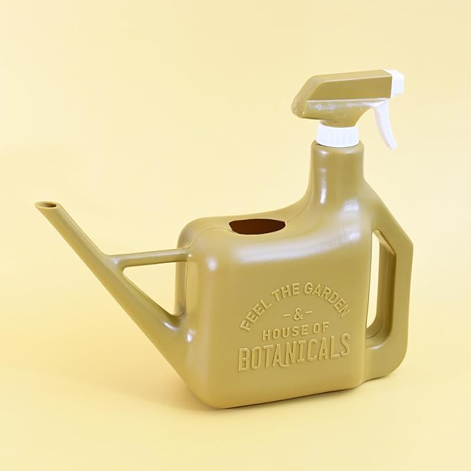 PETAL & FLOW Spray Sprinkler 2-in-1 Watering Can & Plant Mister Spray Bottle for Indoor & Outdoor Plants (Olive)