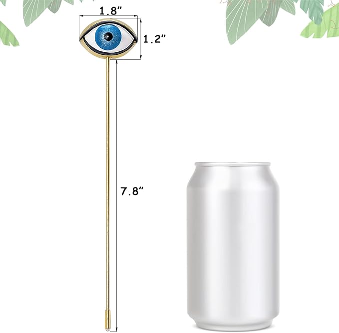 Tuitessine Resin Plant Eyes Stakes Set of 2, Eyeball Garden Plant Accessory, Evil Eye Plant Picks, Indoor Outdoor Plant Pot Decoration, Plant Lover, Plant Mom, Plant Lady Idea