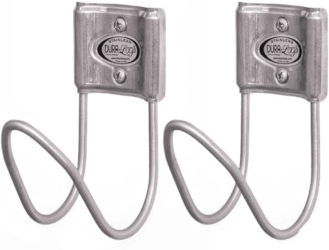 ACCU Dura-Loop Stainless Steel Water Hose Hanger Small USA Made (2 Packs)