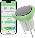Smart 3-in-1 Soil Moisture/Temperature/Fertility Meter for Plant, Soil Test Kit for Garden/Farming/Lawn, GreenVation Digital Soil Sensor with Tuya/Smart Life APP Push Notification