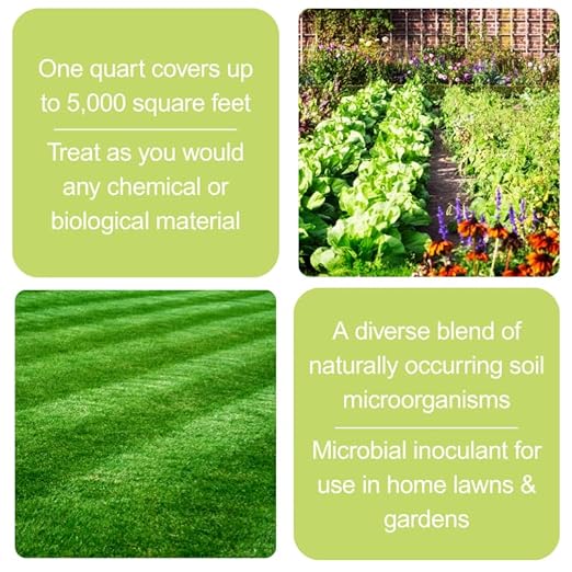 Bio S.I. Lawn & Garden Soil Conditioner – Microbial Soil Amendment for Moisture Retention & Soil Health – Quart Spray Bottle