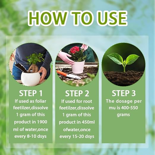 Soil Activator for Plants, Organic Bone Meal Plant Food for Indoor & Outdoor Plants, Potting Mix, Seedling Compost – Promoting Plant Rooting 2pcs
