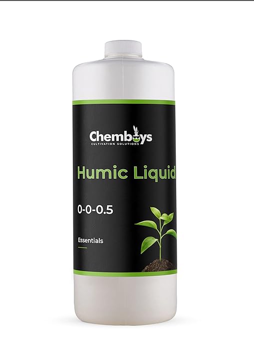 Chemboys Organic Humic Acid with Fulvic – Liquid Carbon Concentrated Plant Supplement for Increased Nutrient Uptake, Soil, Lawns, Hydroponics & Garden – Soil Conditioner Plant Food Enhancer - 1 Pint