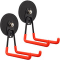 ULIBERMAGNET Magnetic Hooks,Heavy Duty Magnet Hook,Large Manget with Hooks for Hose,Jig Saw,Circular Saw,Workshop Organization,2 Pack Tool Hooks for Hammer Drill,Garden Tool(3.46inch/Orange)