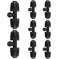 Kalolary 8PCS Drip Irrigation Tee Connectors, 1/2'' to 1/4'' Drip Irrigation Fittings Barbed Tee 3-Way Connector Anti-Leak Barbed Lock Fittings Drip Irrigation Parts for Garden Lawn Irrigation System