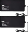 iPower 8x18 Inch Reptile Heat Pad Under Tank Heater, Energy-Efficient & Waterproof Design Terrarium Warmer Mat for Turtles, Lizards, Snakes, 2 Pack