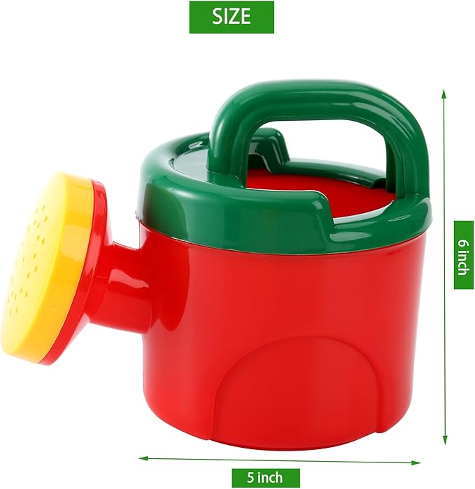 Nicunom 3 Pack Plastic Watering Cans for Kids, Sand and Beach Toy Watering Can Toys Kid Garden Water Can Children Sprayer Water Cans Kid Sprinkler Bath Cans Boy Girl Toy Gift