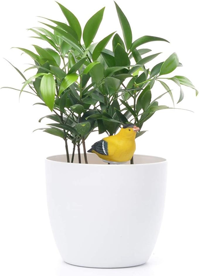 6X Soil Moisture Meter Watering Alarm Bird Plant Water Tester Hygrometer Sensor Gardening Tool Kit (Yellow)