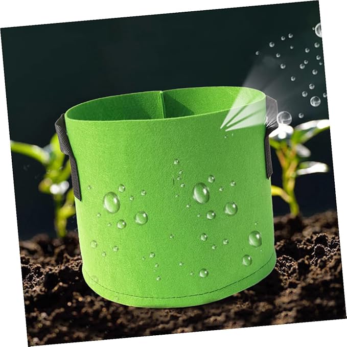 ARTIBETTER 5pcs Non-Woven Felt Plant Growing Bags with Handles 5-Gallon Fabric Planters for Indoor and Outdoor Vegetable Flower Nursery Gardening