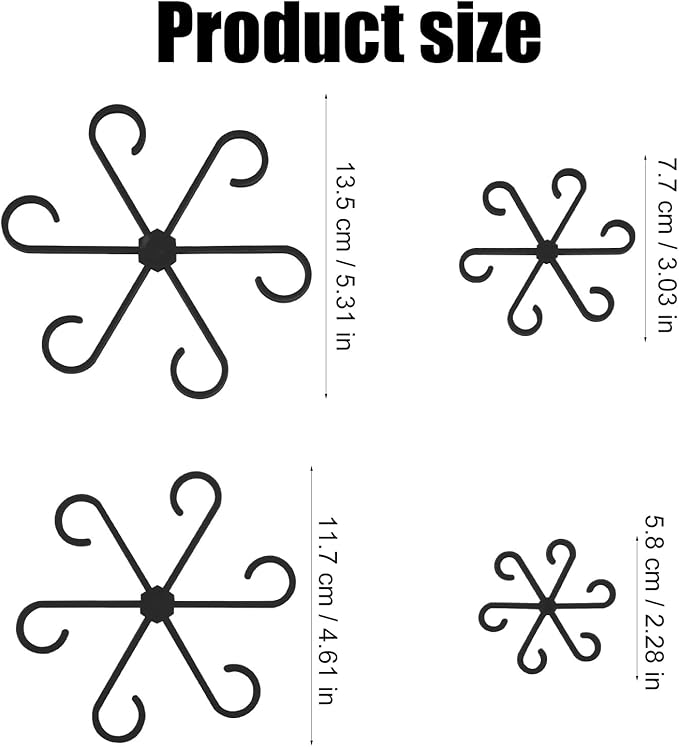 4pcs Plant Stem Support, Climbing Houseplant Leaf Support Ring Plant Climbers Stem Holders Plants Climbing Rack Plant Flower Gardening Growth Cultivation Accessories Tools(Black)