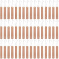 100 Pcs Metal Plant Labels Copper Tree Tags Metal Garden Tags Reusable Plant Markers for Outdoor Greenhouse Vegetables Flower Identification
