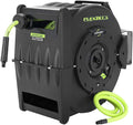 Flexzilla Pro Levelwind Retractable Air Hose Reel, 3/8 in. x 50 ft., Heavy Duty, Lightweight, Hybrid, ZillaGreen - L8305FZ