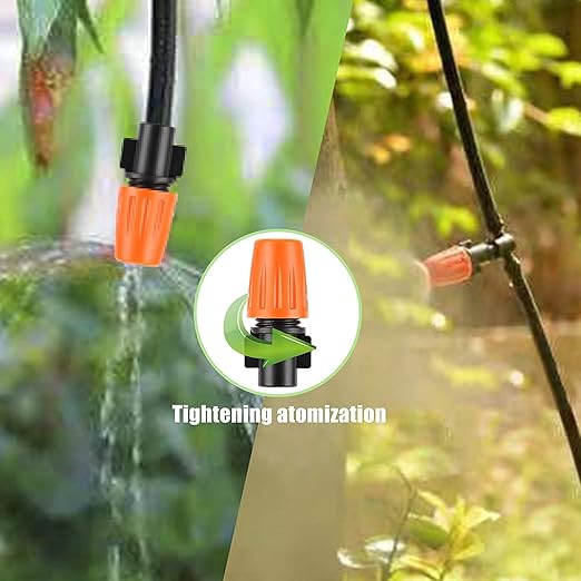 Drip Irrigation System, 180 Pcs 164FT Garden Irrigation System 1/4, Blank Distribution Tubing Watering Drip Kit Automatic Irrigation Equipment for Garden Greenhouse, Flower Bed,Patio,Lawn
