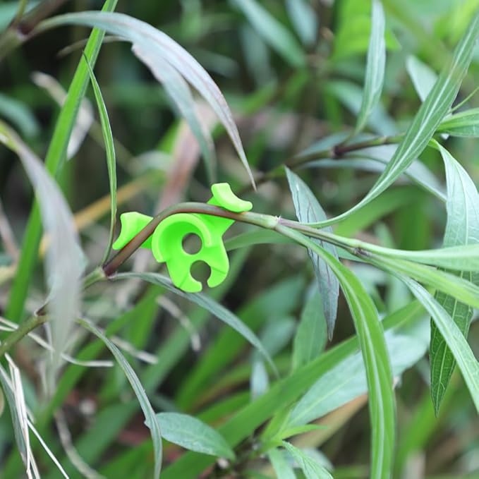 60 Pack Plant Bender Angle Adjustable Plant Training Clips Low Stress Training Clips 90 Degrees Plant Stem(Circle Style,Green)