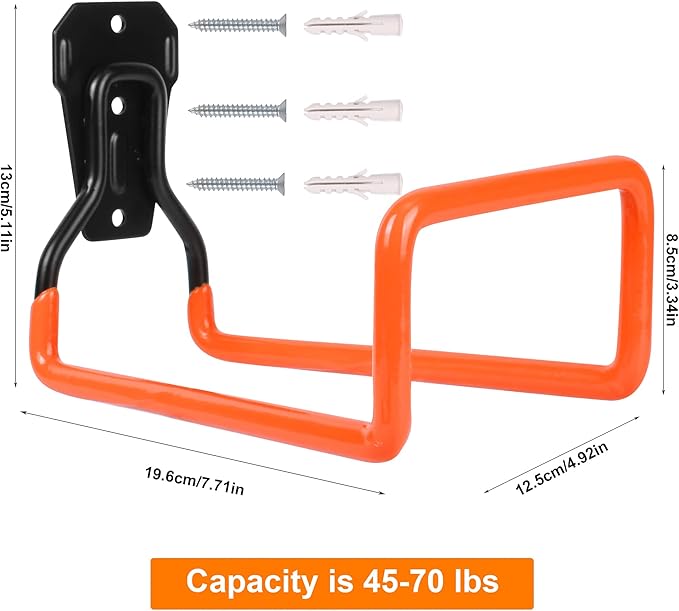 Garden Hose Holder Wall Mount Heavy Duty Garden Hose Hanger Free Standing Metal Hose Rack for Outside Yard and Garage