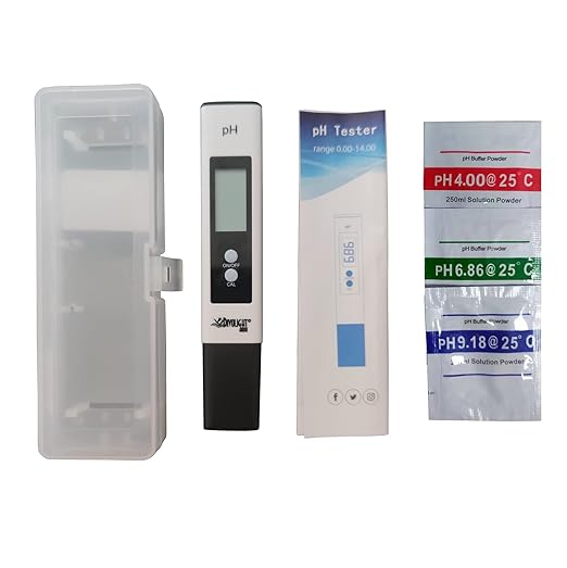 Digital PH Meter - High Accuracy Digital Water Quality Tester with 0-14 PH Measurement Range for Household Drinking, Pool and Aquarium with ATC