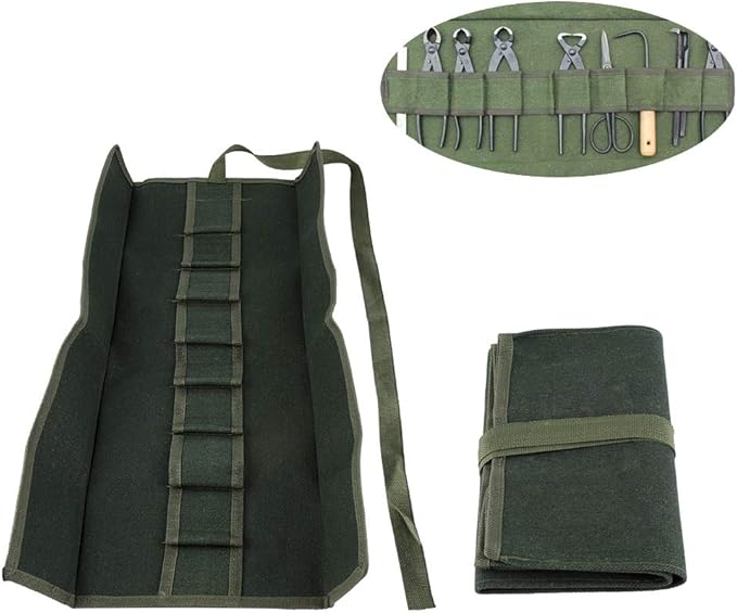 DAN&DRE 1 Piece Canvas Garden Handle Portable Multifunctional Storage Package Tool Set Roll Bag