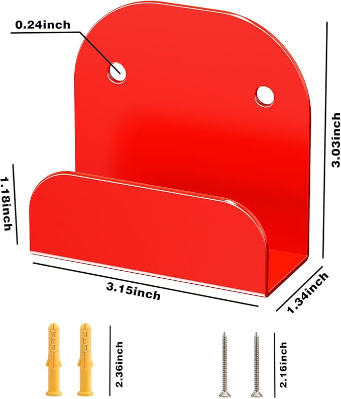 Leaf Blower Rack, Wall-Mounted Tool Hanger Compatible with Milwaukee 2824-20, Hedge Trimmers, Grass Trimmers, Garden Power Tools & Garage Organization, 1 Pack
