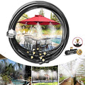360° Adjustable Mister Drip Irrigation System -Water Trampoline Sprinkler Kit for Kids Summer Fun.50Ft Garden Greenhouse Plant Watering System with 8 Nozzles for Yard, Lawn, Plants (33FT)