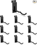 3-H Wave Slatwall Hooks,Heavy Duty Wave Shape Holds 3 Items,Natural Separation & Easy Access,Extra Large Thick Backplate(3.35×1.38 x 0.08 Steel),Compatible with Standard/Proslat/Crownwall Slatwall