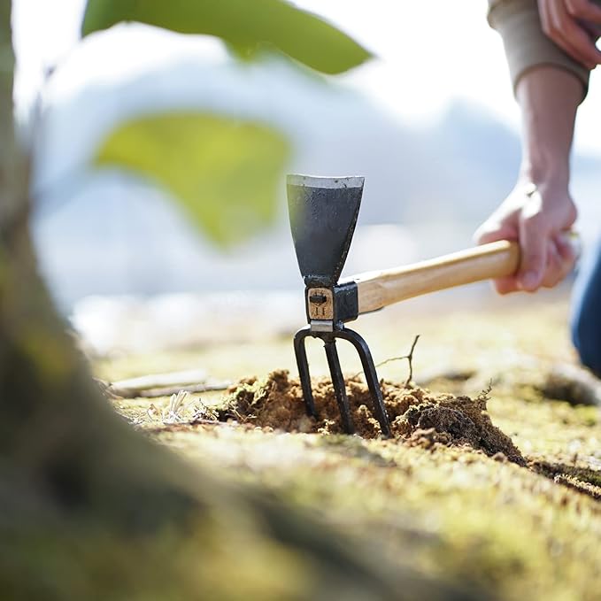 Japanese Craftsmanship Garden Hoe and Cultivator Hand Tiller Made in Japan Traditional Craftsmanship