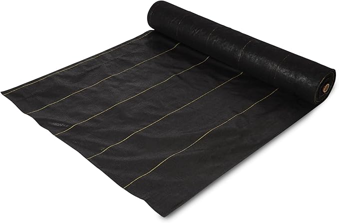 Dewitt Sunbelt 3.2 oz Woven Ground Cover, UV-Stabilized Weed Control Fabric, 4' x 300'