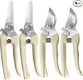 Garden Scissor for Plant, 4 Pcs Floral Scissors, Tip Pruning Shears Bulk for Cutting Flowers, Bonsai, Fruits and Trimming Plants
