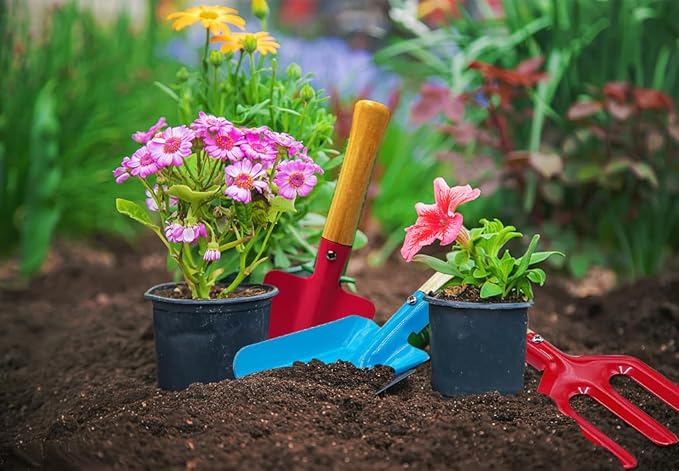 Gardening Tools Trowel, Rake, Shovel, Spoon, Fork for Gardening Tools Best Outdoor Easter Gift