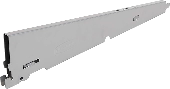 Rubbermaid Garage FastTrack Bracket 16" Deep Shelf Bracket with Speed Clips Satin Nickel Wall Mounted Storage System for Home/Garage/Tool Organization