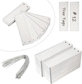 Aluminum Plant Labels - 200PCS Metal Tags with Wires for Plant Markers, Tree Tags, Outdoor Identification and Greenhouse