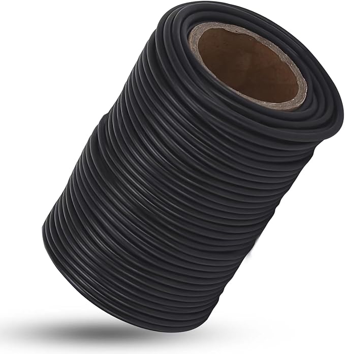101 Feet Black Plant Twist Ties, Soft Plant ties for Vine Support, 3mm TPR Flexible Garden Tie for Plants Gardening Office Home Use