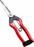 Harvesting Scissors Blunt Tips 7.9" for Vegetable, Fruits, Plants - Japanese Garden Shears Pruning Snips - Sharp Japanese Stainless Steel Blade & Non-Slip Spring-Loaded Handle - Made in Japan
