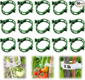Secured Plastic Plant Clip, 2025 New Garden Plant Support Clips for Climbing Plants, Plastic Trellis Clips Tomato Grape Vine Vegetables Plant Fixing Clips (50, Green)