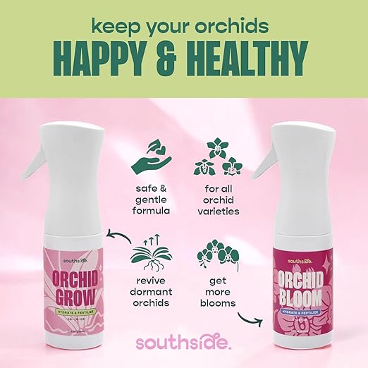Orchid Grow Fertilizer by Southside - 7.1 oz - Bring Dormant Orchids Back to Life - Gentle Formula, Premium Continuous Spray for Easy Coverage