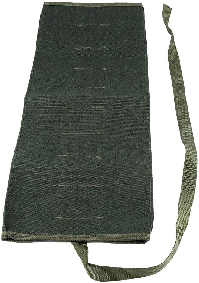 Canvas Gardening Handle Portable Multifunctional Storage Package Tool Set Case Rolling Bag for Garden Tools Organizer Green 590x380mm