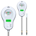 6in1 Multi-Function Soil Moisture Meters Tester Temperature/PH/Humidity/Moisture/Sunlight/Fertility Meter Soil Testing Analyzer Kit for Plants Farms Gardens Lawns Indoor Outdoor Plant Care