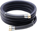 Leader Garden Hose 10ft x 5/8", Heavy Duty Short Water Hose, Female to Female Fittings, Five Layered Braiding for Durability, 1000PSI Burst, 300PSI Working (Black)