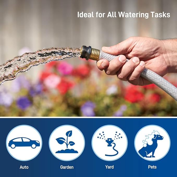 Orbit VersaFlex 100 ft x 5/8 in Garden Hose – Lightweight, Durable, 400 PSI, Easy-Grip Coupling