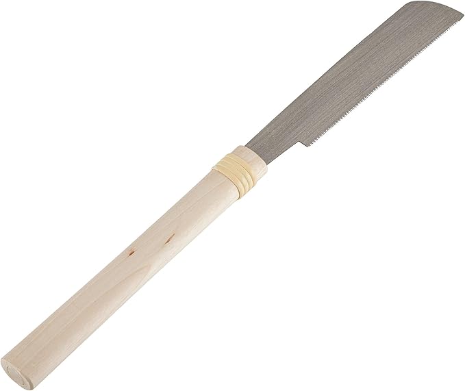 Cross Cut Saw - Crosscut Angled Japanese Hand Saw for Tree Cutting or Logs - Handsaw for Trees Timber or Pruning Branch Cutter, 16” Blade with Quick Cut Progressive Deep Teeth by Kings County Tools