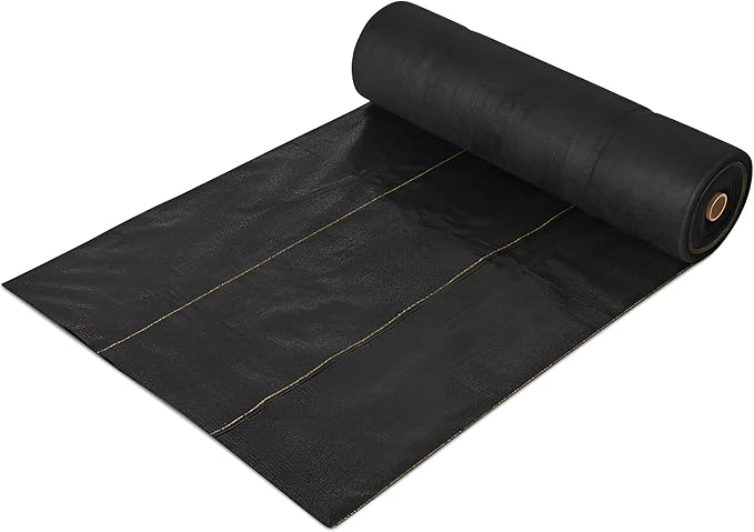 Dewitt Pro-5 Weed Barrier Fabric 5 oz, 6 x 250 Feet – Heavy-Duty Woven Landscape Ground Cover Mat for Raised Garden Bed, Greenhouse Gardening, Outdoor Landscaping, and Commercial Planting