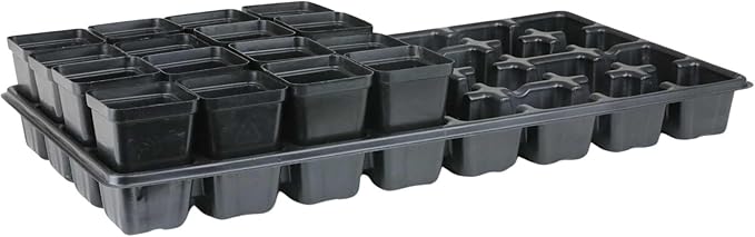 Bootstrap Farmer Extra Strength 32 Cell Seedling Starter Trays w/Inserts, 5 Pack, for Seed Germination, Plant Propagation, Growing Trays, Planting Starter