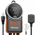 Temperature Controller, for Aquaculture or Plant Seedling, Pet Temperature Controller, Reptile Thermostat, with Overheat Protection and Dualensor Smart Protection
