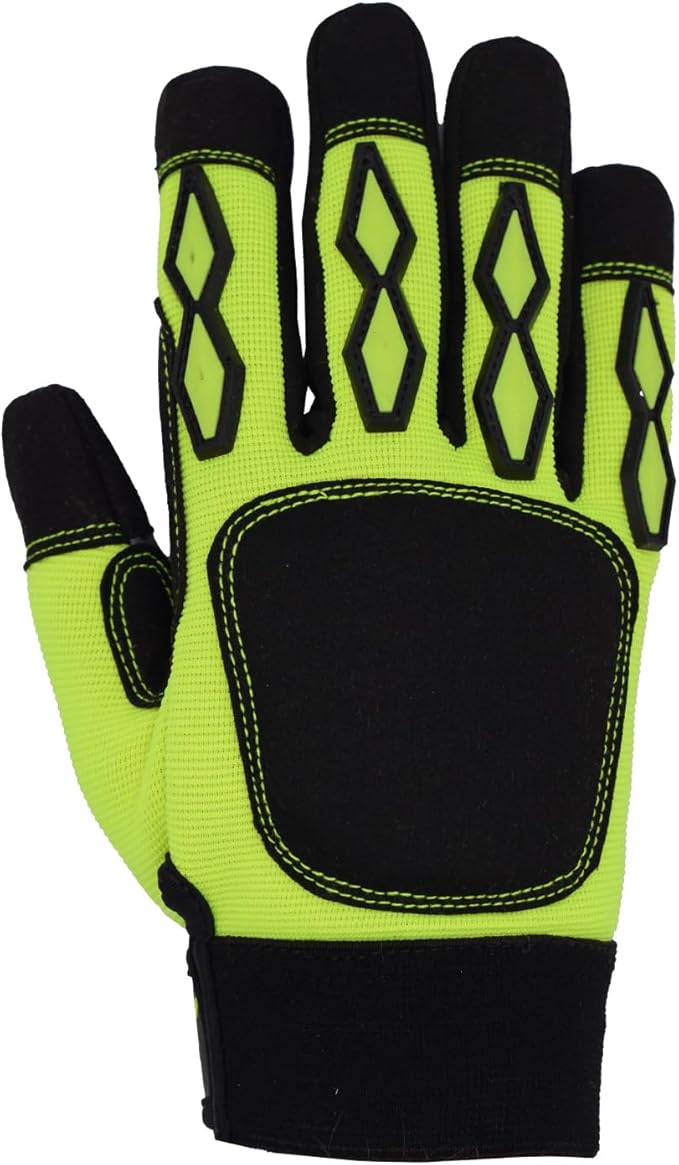Men’s Heavy Duty Work Gloves Utility Mechanic Working Touchscreen Anti-Slip Palm & Knuckle Protection Safety Gloves