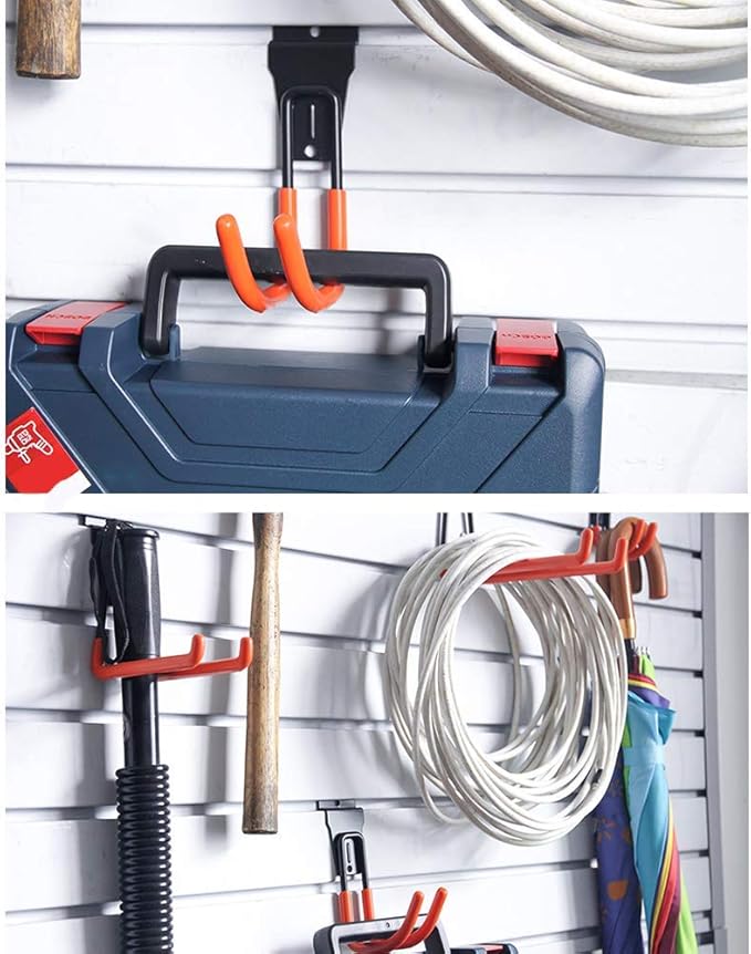 Slatwall Hooks Slatwall Accessories Utility Hooks Garage Storage Tool Organizer Large Heavy Duty Garage Panels Hooks for Ladders Bulk Items