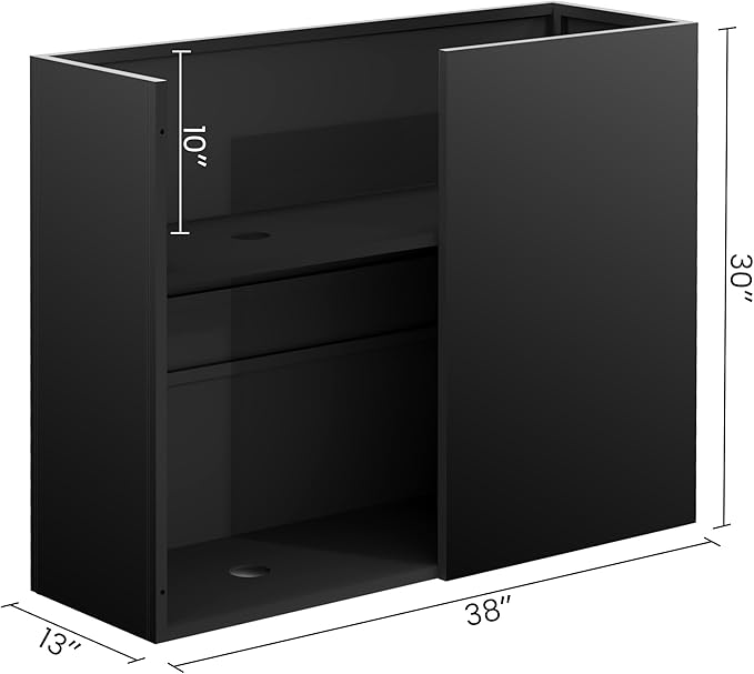 Tall Rectangular Planter,38" L x 13" W x 30" H Metal Large Planter Box with Removable Shelf,Durable Galvanized Steel,Tall Outdoor Planters for Patio,Porch Garden, Yard